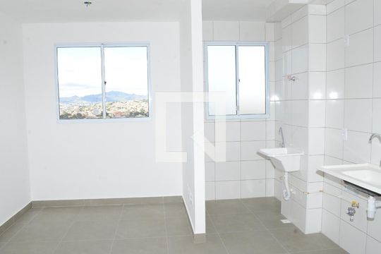 Sala/Cozinha de apartamento para alugar com 2 quartos, 41m² em São Gabriel, Belo Horizonte