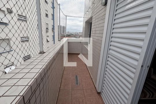 Varanda da Sala de apartamento para alugar com 1 quarto, 45m² em Embaré, Santos