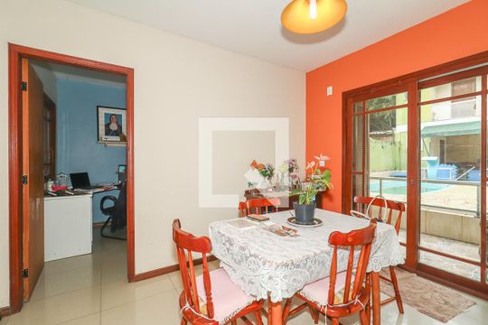 Sala de Jantar de casa para alugar com 4 quartos, 238m² em Jardim Itu, Porto Alegre