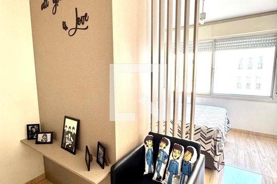 Sala de apartamento para alugar com 1 quarto, 29m² em Centro Histórico, Porto Alegre