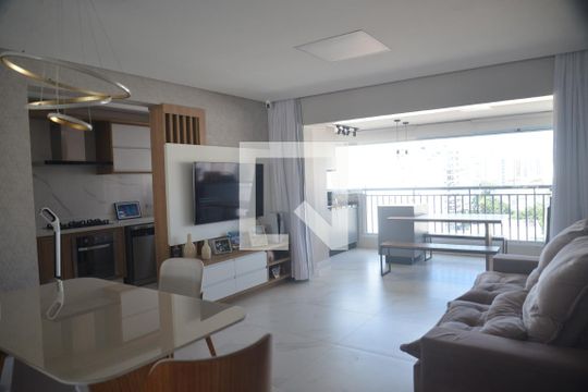 Sala de apartamento à venda com 3 quartos, 103m² em Centro, Santo André