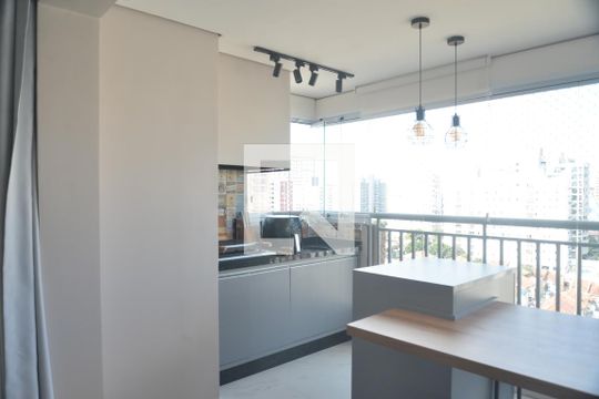 Varanda gourmet de apartamento à venda com 3 quartos, 103m² em Centro, Santo André