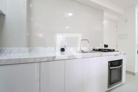 Cozinha  de apartamento à venda com 2 quartos, 37m² em Várzea da Barra Funda, São Paulo