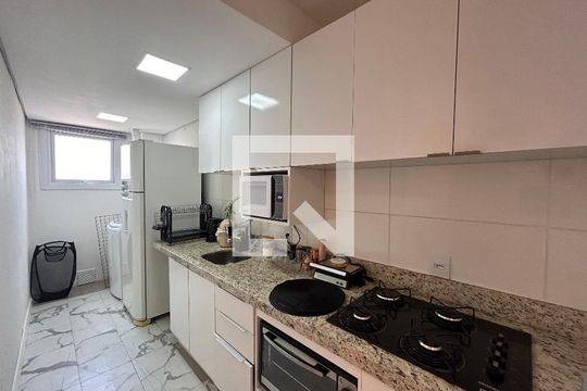 Cozinha de apartamento à venda com 2 quartos, 58m² em Rondônia, Novo Hamburgo