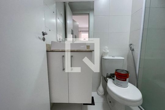 Banheiro da Suíte de apartamento à venda com 1 quarto, 29m² em Ferreira, São Paulo