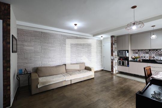 Sala de apartamento à venda com 2 quartos, 73m² em Vila Assunção, Santo André
