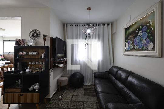 Sala de apartamento à venda com 2 quartos, 73m² em Vila Assunção, Santo André