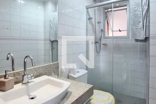Banheiro Social de apartamento à venda com 3 quartos, 98m² em Centro, São Bernardo do Campo