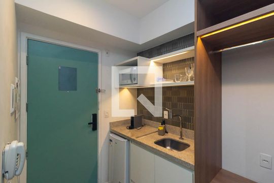 Cozinha de kitnet/studio à venda com 1 quarto, 46m² em Centro Histórico de São Paulo, São Paulo