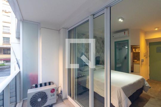 Varanda de kitnet/studio à venda com 1 quarto, 46m² em Centro Histórico de São Paulo, São Paulo