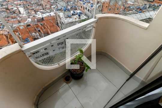 Varanda da Sala de apartamento para alugar com 1 quarto, 62m² em Vila Andrade, São Paulo