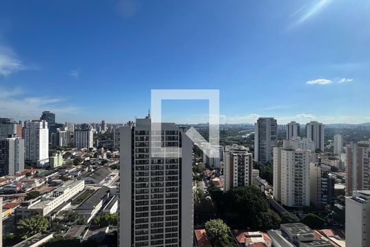 Vista da Varanda de kitnet/studio à venda com 1 quarto, 57m² em Pinheiros, São Paulo