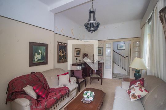 Sala de casa à venda com 6 quartos, 408m² em Cristal, Porto Alegre