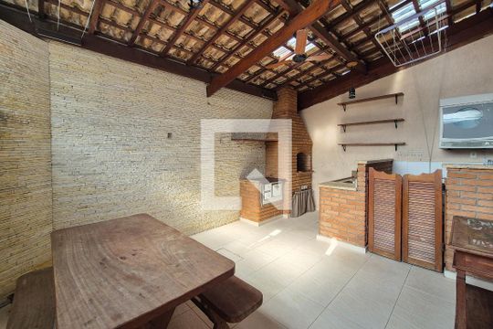 Área de Serviço + gourmet de casa de condomínio à venda com 3 quartos, 111m² em Taboão, São Bernardo do Campo
