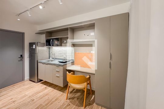 Cozinha de kitnet/studio à venda com 1 quarto, 25m² em Vila Mariana, São Paulo