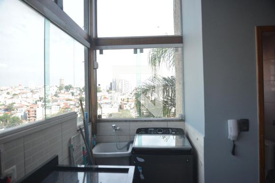 Área de Serviço de apartamento à venda com 2 quartos, 124m² em Vila Camilópolis, Santo André