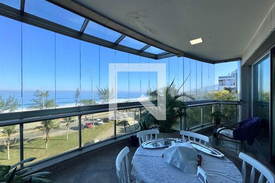 Varanda da Sala de apartamento à venda com 5 quartos, 400m² em Recreio dos Bandeirantes, Rio de Janeiro