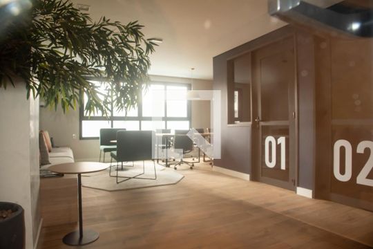 Área comum - Coworking de apartamento para alugar com 3 quartos, 141m² em Mirandópolis, São Paulo