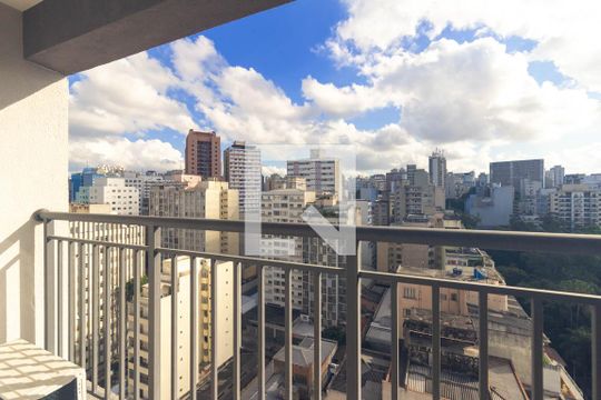 Varanda Studio de kitnet/studio para alugar com 1 quarto, 27m² em Vila Buarque, São Paulo