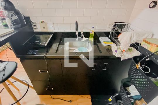 Cozinha de kitnet/studio para alugar com 1 quarto, 29m² em Jardim Paulista, São Paulo