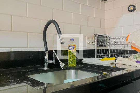 Cozinha de kitnet/studio para alugar com 1 quarto, 29m² em Jardim Paulista, São Paulo