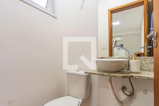Lavabo de casa de condomínio à venda com 3 quartos, 127m² em Vila Helena, Santo André