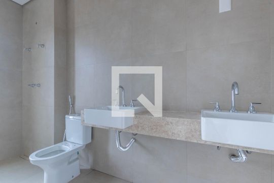 Banheiro de apartamento à venda com 4 quartos, 142m² em Vila das Flores, Nova Lima