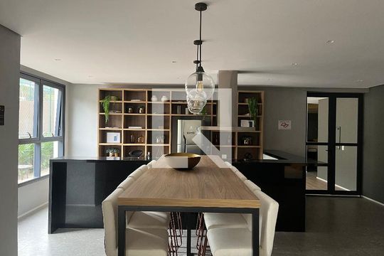 Área comum - Salão de festas de apartamento para alugar com 2 quartos, 55m² em Vila Anastácio, São Paulo