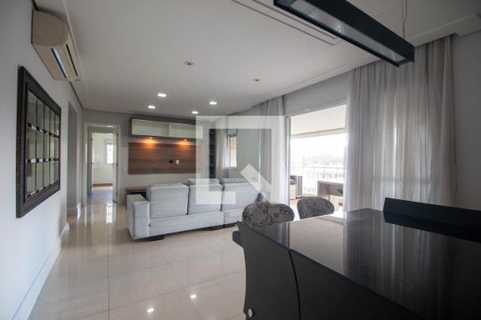 Sala de apartamento para alugar com 3 quartos, 135m² em Chácara Santo Antônio (zona Sul), São Paulo