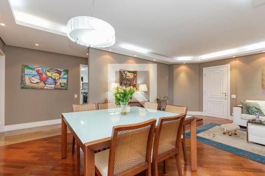 Sala de apartamento à venda com 3 quartos, 137m² em Brooklin, São Paulo