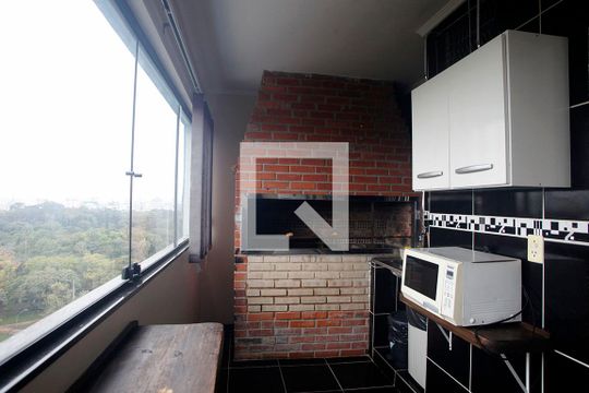 Área Comum - Churrasqueira de kitnet/studio à venda com 1 quarto, 44m² em Farroupilha, Porto Alegre