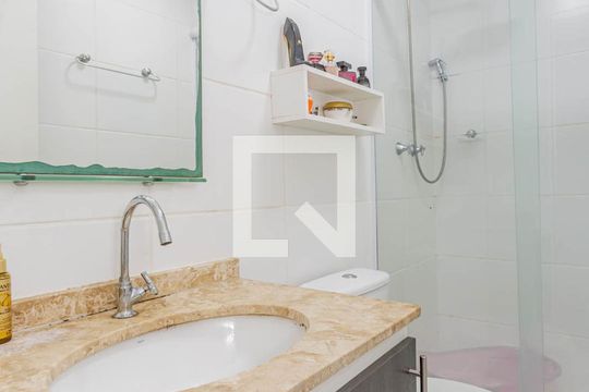 Banheiro da Suíte de apartamento à venda com 2 quartos, 62m² em Sacomã, São Paulo