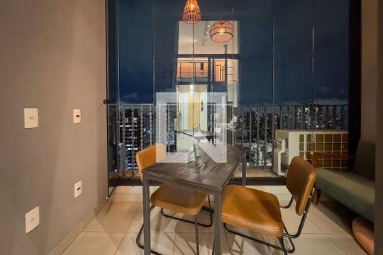 Varanda da Sala de apartamento para alugar com 1 quarto, 27m² em Vila Mariana, São Paulo