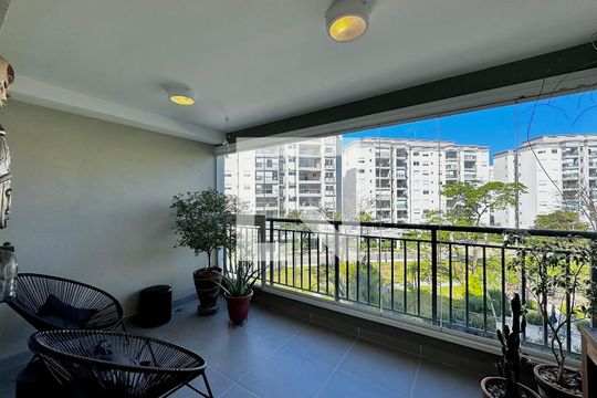 Varanda de apartamento à venda com 2 quartos, 83m² em Santo Amaro, São Paulo
