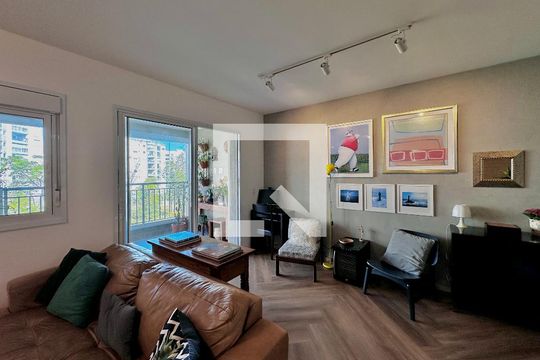 Sala de apartamento à venda com 2 quartos, 83m² em Santo Amaro, São Paulo