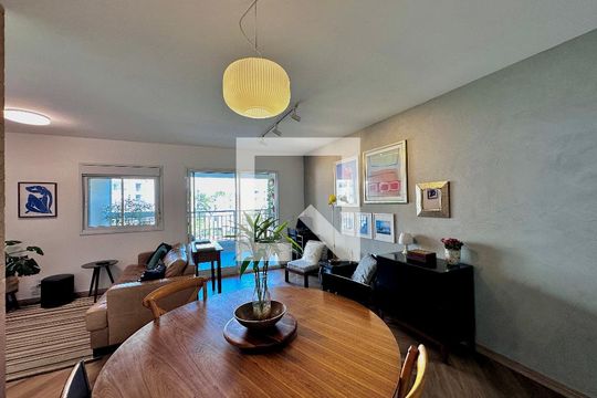 Sala de apartamento à venda com 2 quartos, 83m² em Santo Amaro, São Paulo