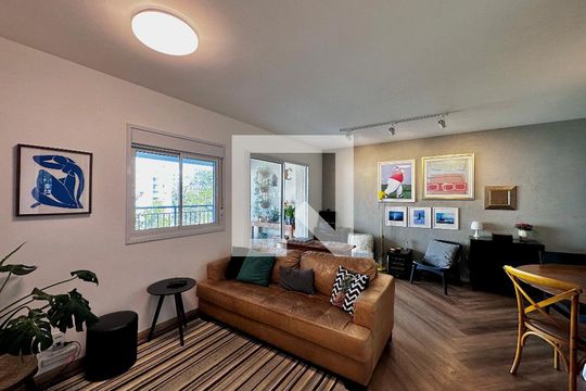 Sala de apartamento à venda com 2 quartos, 83m² em Santo Amaro, São Paulo