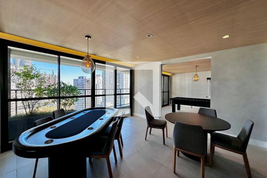Área comum de kitnet/studio para alugar com 1 quarto, 29m² em Jardim das Acacias, São Paulo