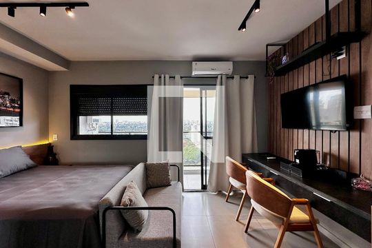 Studio de kitnet/studio para alugar com 1 quarto, 29m² em Jardim das Acacias, São Paulo