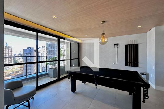 Área comum de kitnet/studio para alugar com 1 quarto, 29m² em Jardim das Acacias, São Paulo