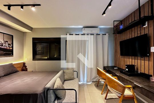 Studio de kitnet/studio para alugar com 1 quarto, 29m² em Jardim das Acacias, São Paulo
