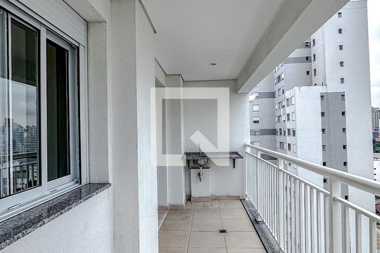 Varanda da Sala de apartamento para alugar com 2 quartos, 66m² em Brás, São Paulo
