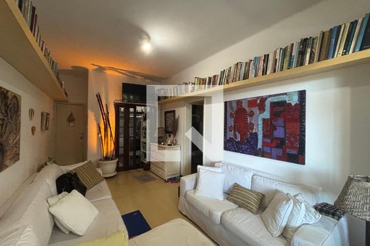 Sala de apartamento à venda com 2 quartos, 70m² em Leblon, Rio de Janeiro