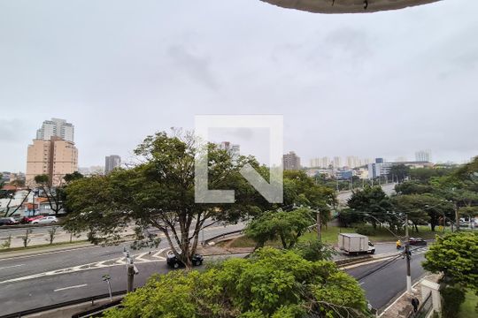 Varanda da Sala - vista de apartamento para alugar com 1 quarto, 40m² em Jardim Chácara Inglesa, São Bernardo do Campo