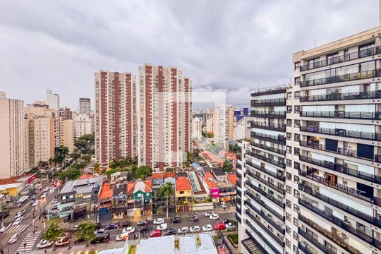 Vista da Varanda de apartamento à venda com 1 quarto, 56m² em Vila Mariana, São Paulo