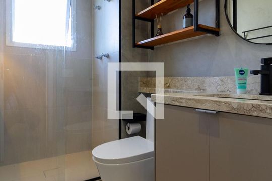 Banheiro Social de apartamento à venda com 3 quartos, 113m² em Jardim Dom Bosco, São Paulo