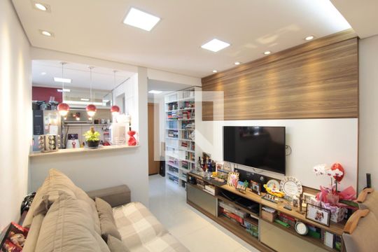 Sala de apartamento à venda com 2 quartos, 49m² em Castelo, Belo Horizonte