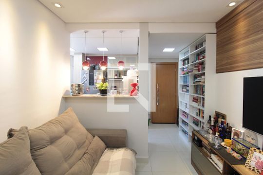 Sala de apartamento à venda com 2 quartos, 49m² em Castelo, Belo Horizonte