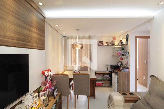 Sala de apartamento à venda com 2 quartos, 49m² em Castelo, Belo Horizonte