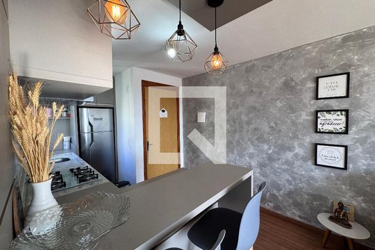Cozinha de apartamento para alugar com 2 quartos, 50m² em Pinheiro, São Leopoldo